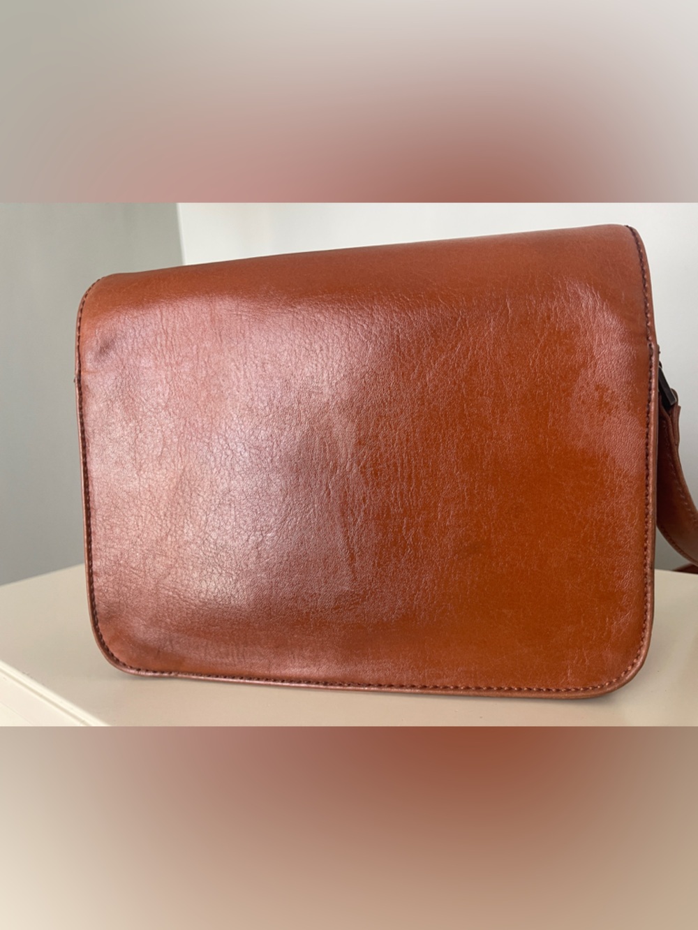 Matt & Nat Terracotta Vegan Leather Shoulder Bag - Picture 2 of 6